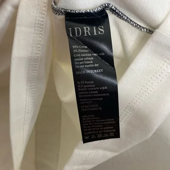 IDRIS Men’s T Shirt with Black and White CustomStrapping on Shoulders & Spine
